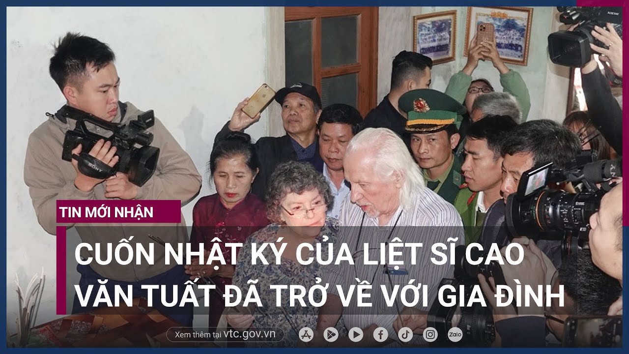 Cựu binh Mỹ Peter Mathews trao trả cuốn nhật ký giữ 56 năm của liệt sĩ Cao Văn Tuất - VTC Now