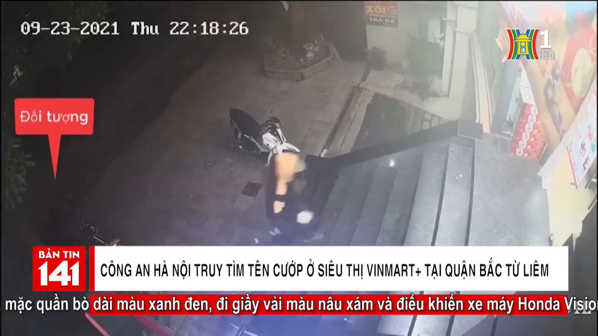 Công an thành phố Hà Nội truy tìm tên cướp tại siêu thị Vinmart quận Bắc Từ Liêm