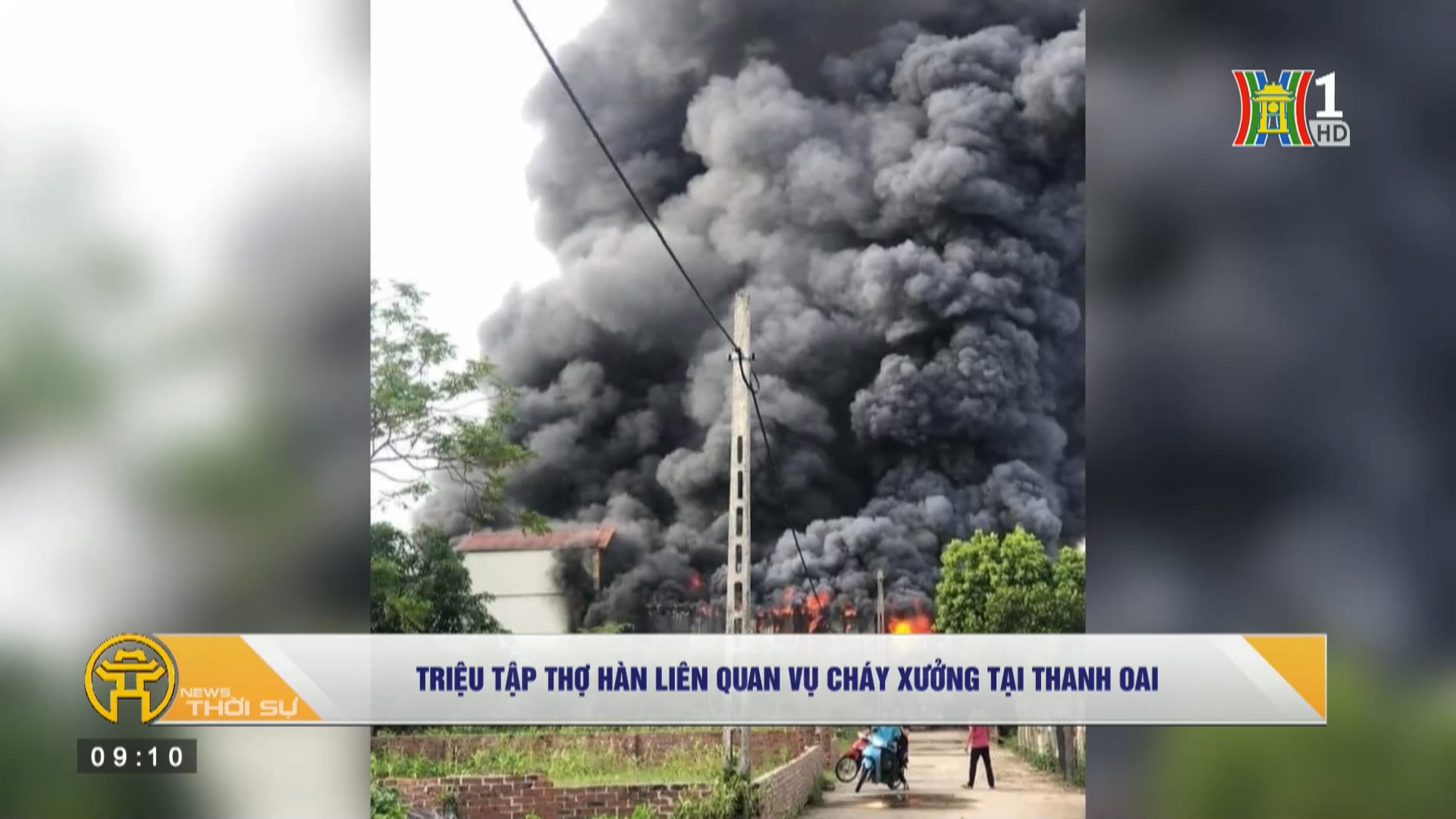 Triệu tập thợ hàn liên quan vụ cháy xưởng tại Thanh Oai