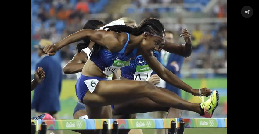 Xem Phim Brianna Rollins dành HCV nội dung 100m vượt rào nữ tại olympics Rio 