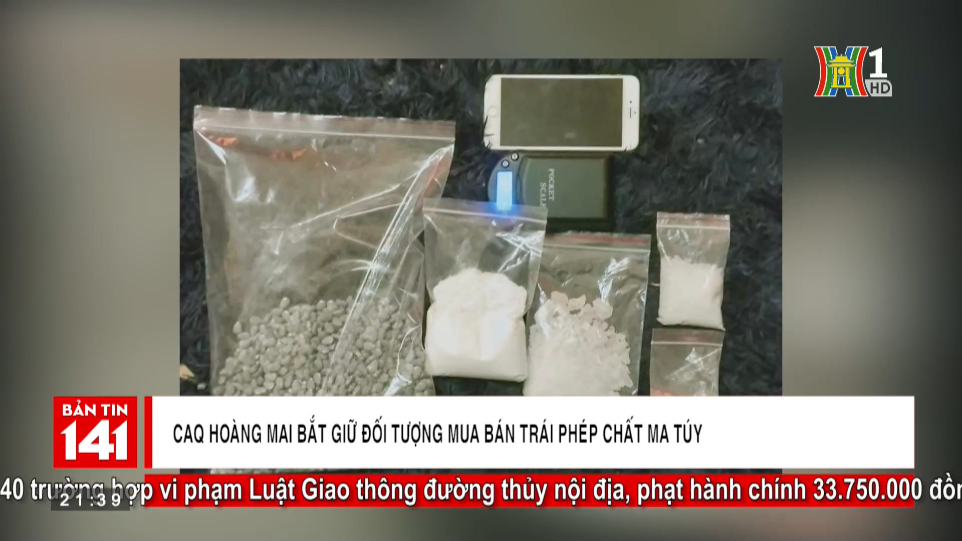 Công an quận Hoàng Mai bắt giữ đối tượng buôn bán ma túy